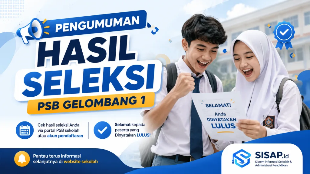 Pengumuman Hasil Seleksi PSB Gelombang 1