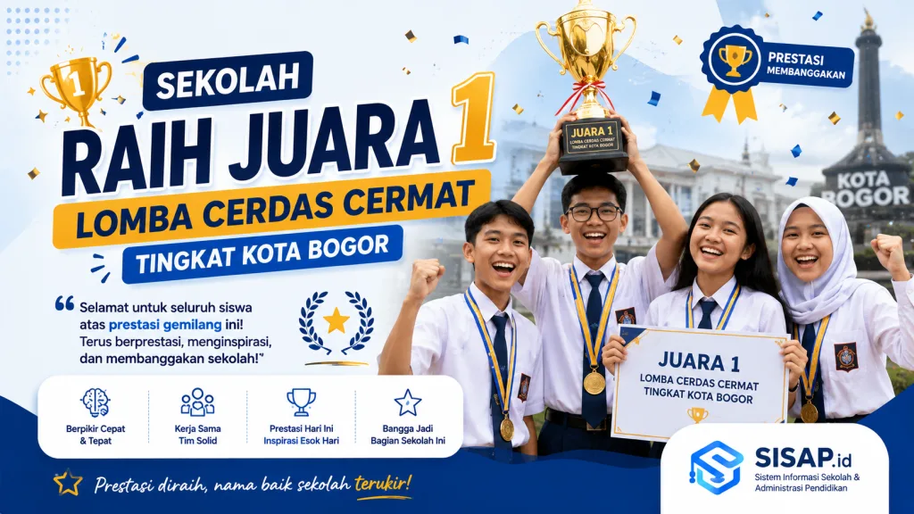 Sekolah Raih Juara 1 Lomba Cerdas Cermat Tingkat Kota Bogor