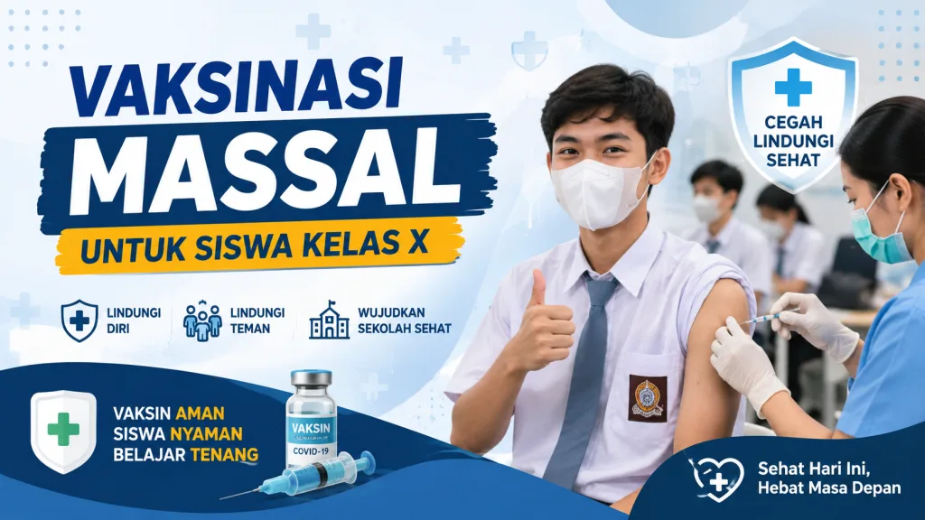 Vaksinasi Massal untuk Siswa Kelas X